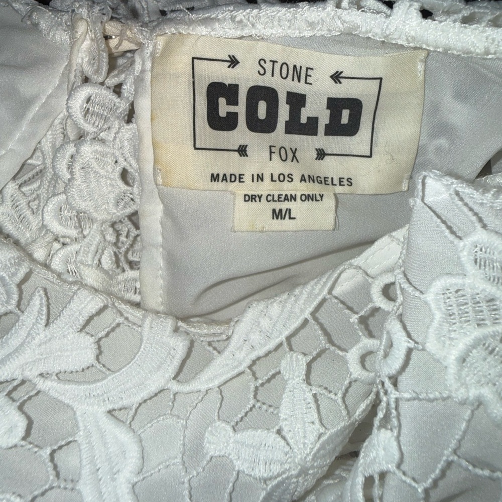 Stone Cold Fox Open Back Lace Blouse - Picture 5 of 5